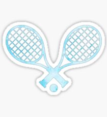Tennisschläger Hellblau Sticker