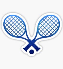 Tennisschläger Dunkelblau Sticker