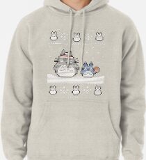Santa-Totoro Weihnachtsstrickjacke Hoodie