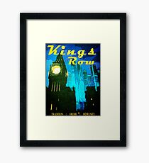 King's Row Vintage Travel Poster Framed Print