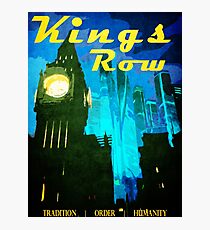 King's Row Vintage Travel Poster Photographic Print