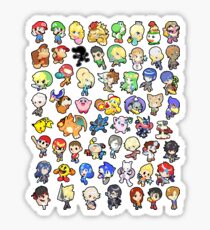 Super Smash Bros. All 58 Characters!! Sticker