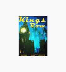 King's Row Vintage Travel Poster Art Board