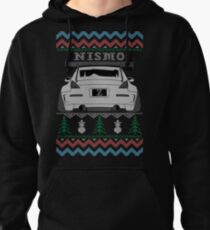 Ugly Sweater Christmas Nissan 350Z Z33 (White) Pullover Hoodie