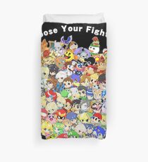 Funda nórdica Super Smash Bros. ¡Los 58 personajes! Elige tu luchador! Grupo