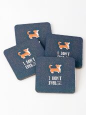 Corgi Glitter (Pembroke Welsh Corgi) Coasters