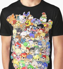 Super Smash Bros. All 58 Characters! Group Graphic T-Shirt