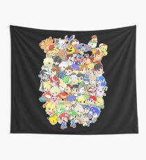Super Smash Bros. All 58 Characters! Group Wall Tapestry