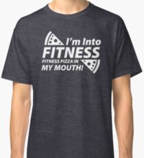 Fitness Pizza In My Mouth Classic T-Shirt