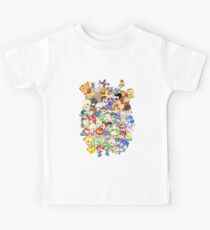 Super Smash Bros. All 58 Characters! Choose Your Fighter! Group Kids Tee
