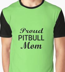 Proud Pitbull Mom Graphic T-Shirt