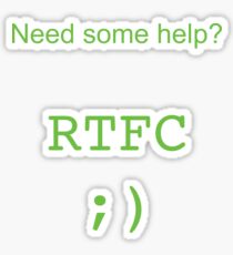 RTFC (Read The F*#%&$@ Code) - Software Engineering done right! Sticker