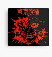 Kaneki Splatter Metal Print