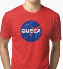 Queer - Nasa inspired logo Tri-blend T-Shirt