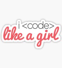 I Code Like a Girl Sticker