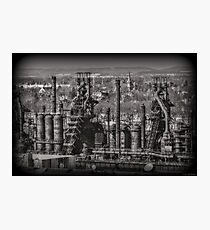 Stoic Steel Stack Winter Photographic Print