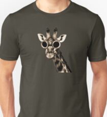 Giraffe With Steampunk Sunglasses Goggles Unisex T-Shirt
