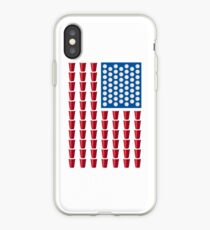 Beer Pong Drinking Game American Flag iPhone-Hülle & Cover