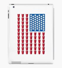Beer Pong Drinking Game American Flag iPad Case/Skin