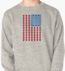Beer Pong Drinking Game American Flag Pullover