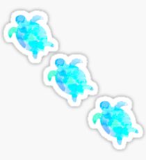 Watercolor Turtles Sticker