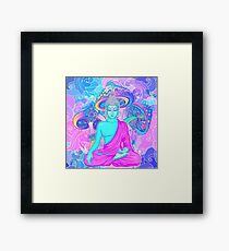 Trippy Buddha Gerahmtes Wandbild