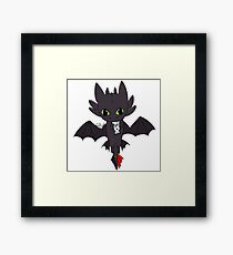 Toothless chibi Framed Print