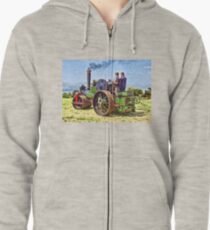 Aveling Roller KR 478 - Rear View Zipped Hoodie