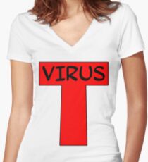 T-VIRUS Women's Fitted V-Neck T-Shirt