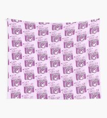 Crazy Camera Lady Wall Tapestry