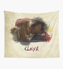 Clexa - The 100 - Brush Kiss Wall Tapestry