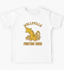 Wellsville Fighting Squid (Pete and Pete/Notre Dame parody) Kids Tee