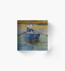 Panda Reflections Acrylic Block