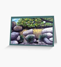 Tree and Boulders Greeting Card