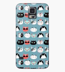 Funda/vinilo para Samsung Galaxy patrones divertidos retratos de gatos