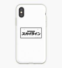 NISSAN N カ ン ン (NISSAN Skyline) black iPhone Case