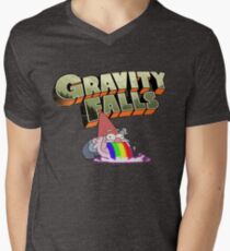 gravity falls gnome puke Men's V-Neck T-Shirt