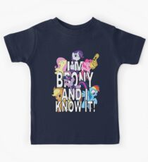 I'M BRONY AND I KNOW IT! Kids Tee