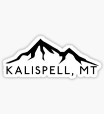 KALISPELL MONTANA BERGE SKIFAHREN SKIFAHREN WANDERN CAMPING KLETTERN GLETSCHER NATIONALPARK FLATHEAD SEE 4 Sticker
