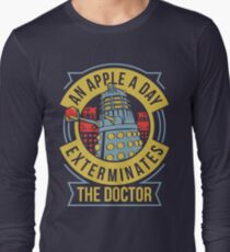 An Apple A Day Exterminates The Doctor Long Sleeve T-Shirt