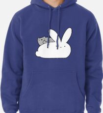 Großes Häschen und kleine Katze Hoodie