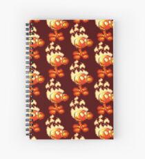 Fire Peashooter - Pixelated Spiral Notebook