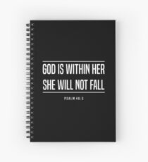 Cuaderno de espiral Cita cristiana