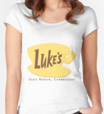 Lukes Diner Logo Gilmore Girls Women's Fitted Scoop T-Shirt