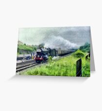 'King George V' Steam Locomotive Greeting Card