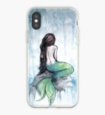 Meerjungfrau Aquarell iPhone-Hülle & Cover