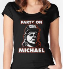 Party on, Michael! Women's Fitted Scoop T-Shirt