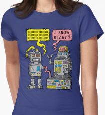 Robot Talk Women's Fitted T-Shirt
