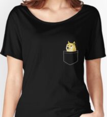 Pocket Doge Women's Relaxed Fit T-Shirt