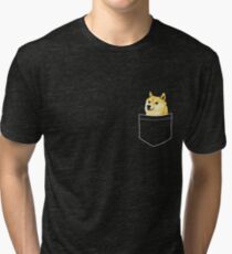 Pocket Doge Tri-blend T-Shirt